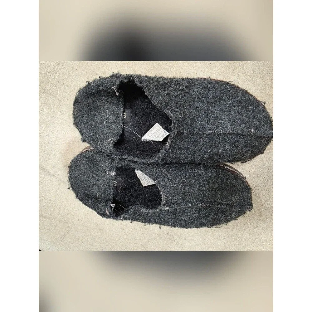 UGG TASMAN REFELT Gray NORDIC PLATFORM SLIPPERS SHOES SIZE 8 WOMEN